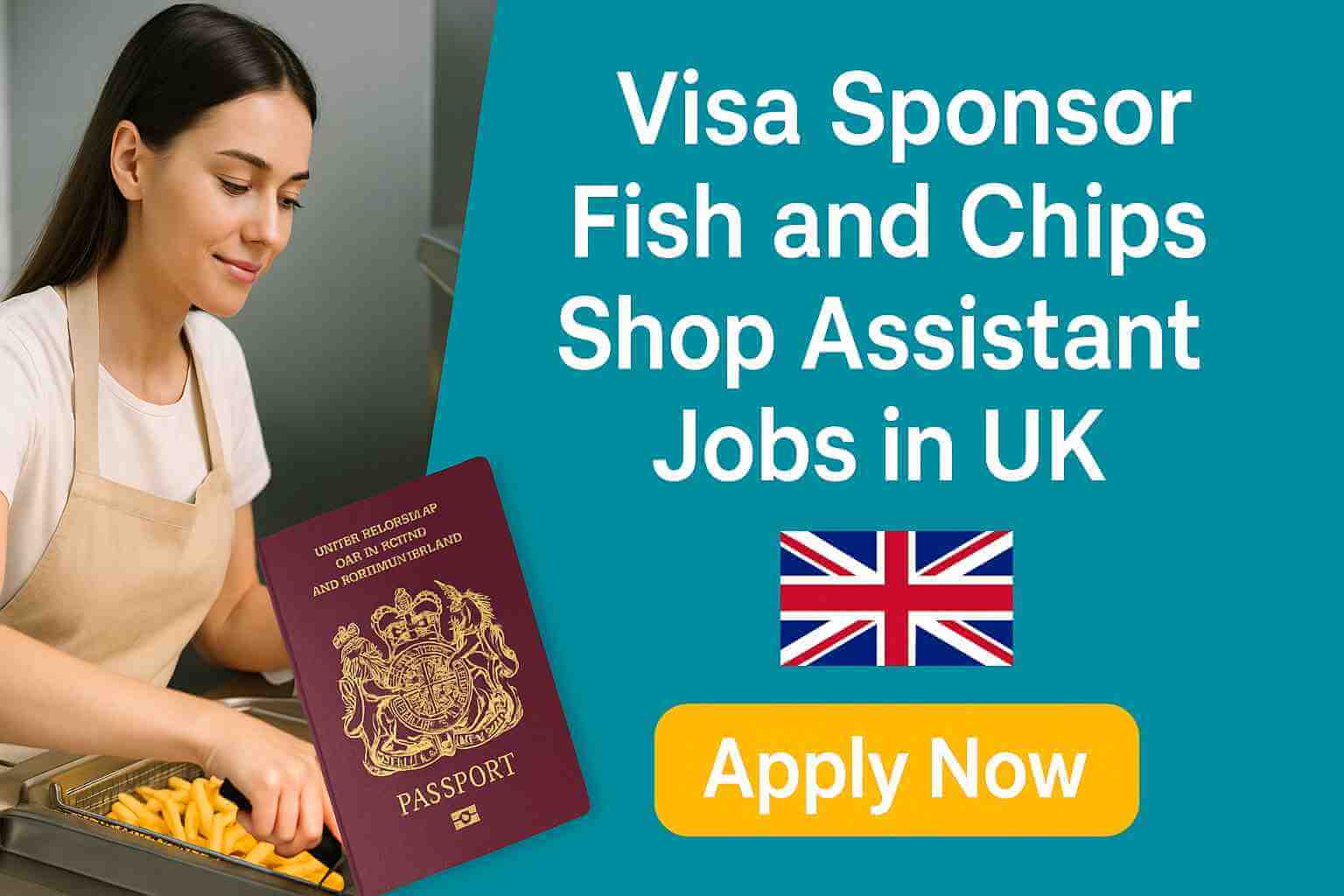 Visa Sponsor Fish and Chips Shop Assistant Jobs in UK