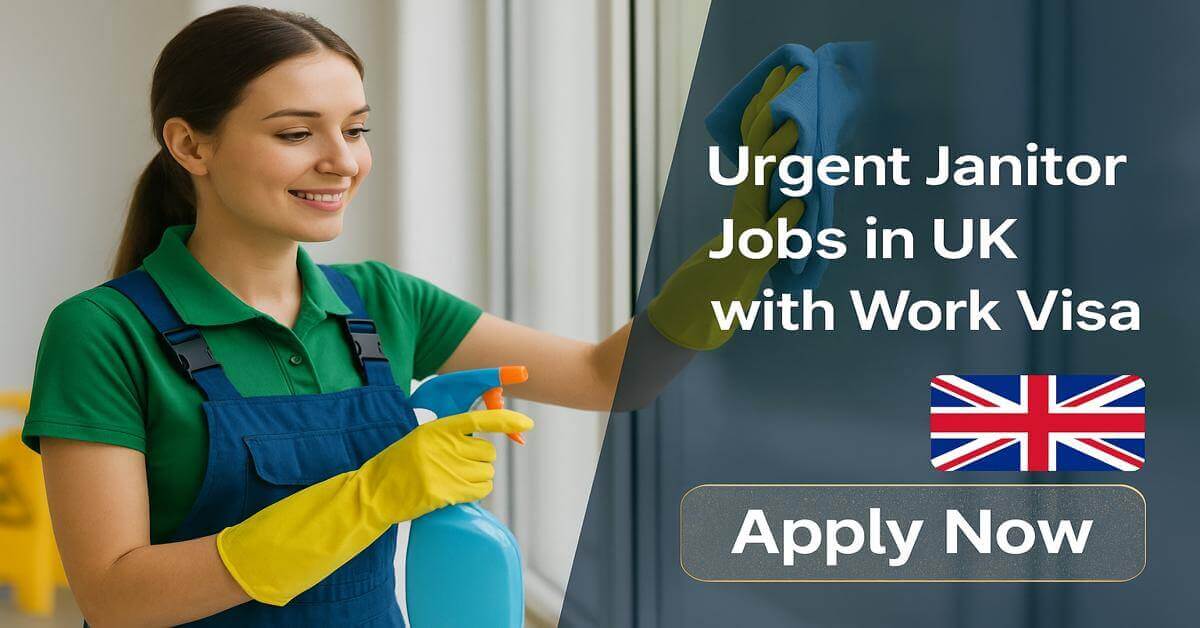 Urgent Janitor Jobs in UK with Work Visa