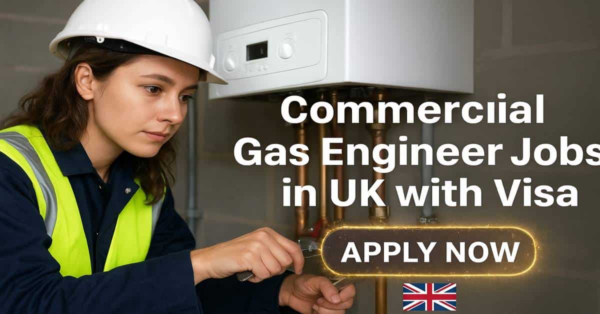 Commercial Gas Engineer Jobs in UK with Visa