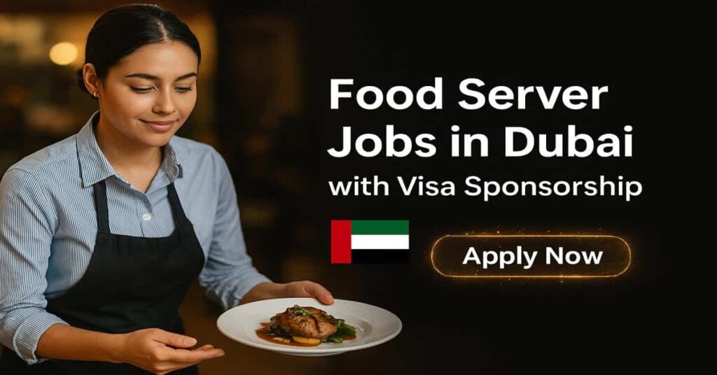 Food Server Jobs in Dubai with Visa Sponsorship