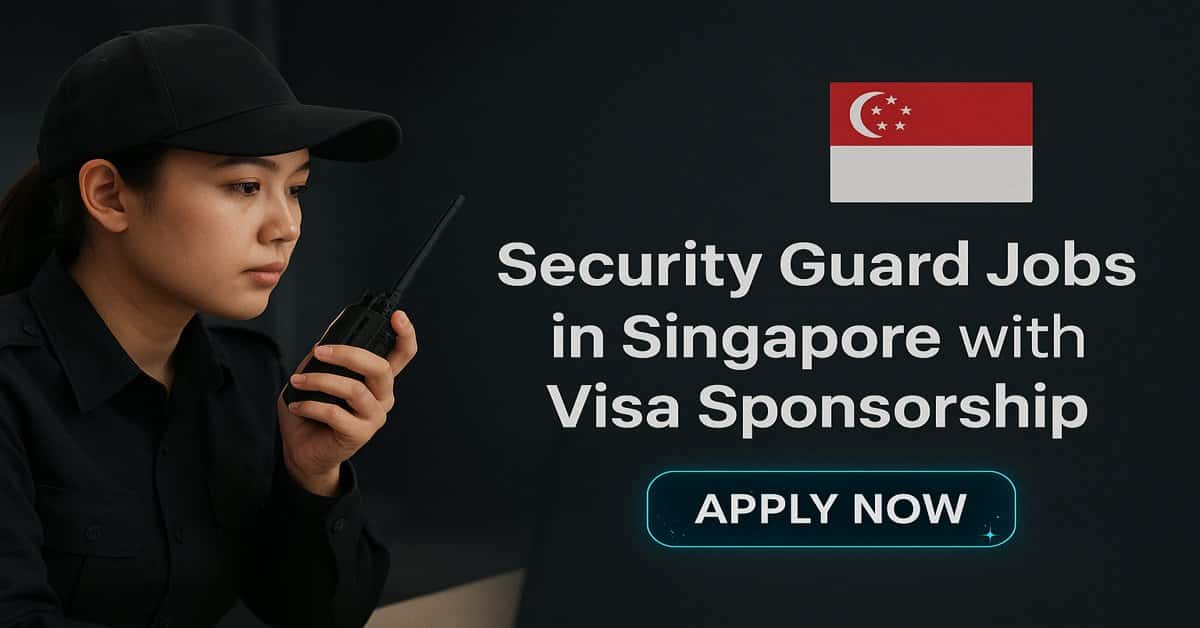 Security Guard Jobs in Singapore with Visa Sponsorship