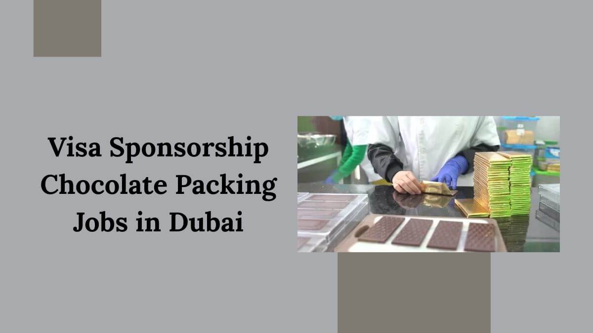 Visa Sponsorship Chocolate Packing Jobs in Dubai
