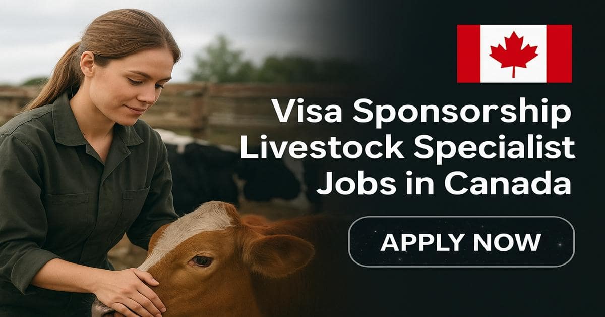 Visa Sponsorship Livestock Specialist Jobs in Canada