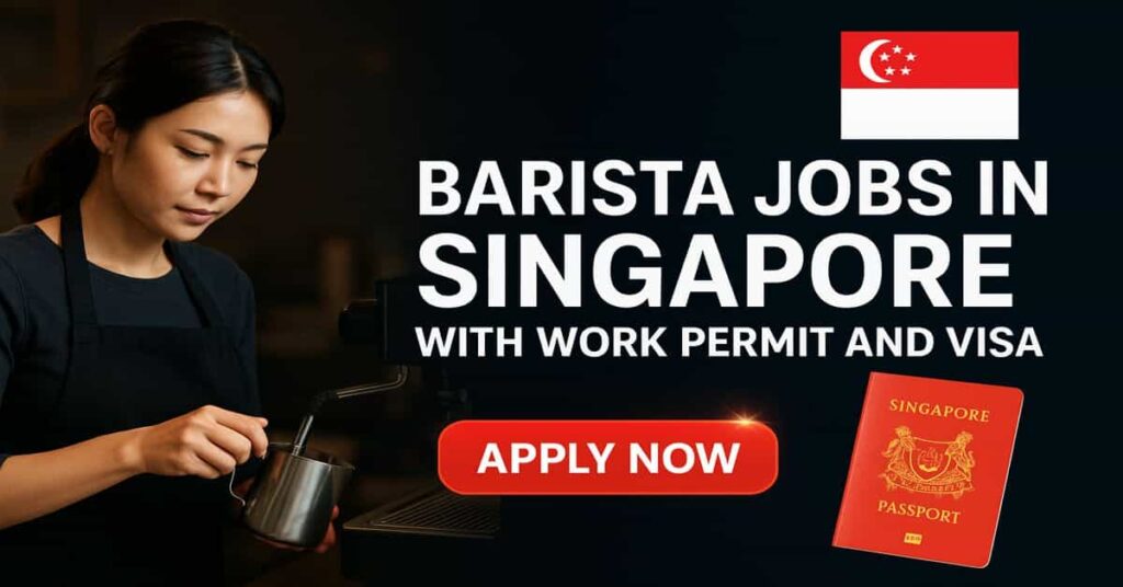 Barista Jobs in Singapore with Work Permit and Visa