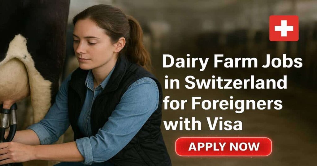 Dairy Farm Jobs in Switzerland for Foreigners with Visa