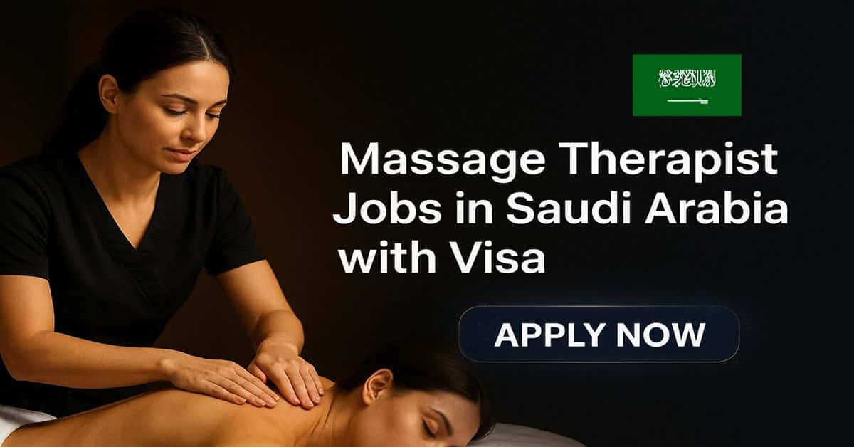 Massage Therapist Jobs in Saudi Arabia with Visa