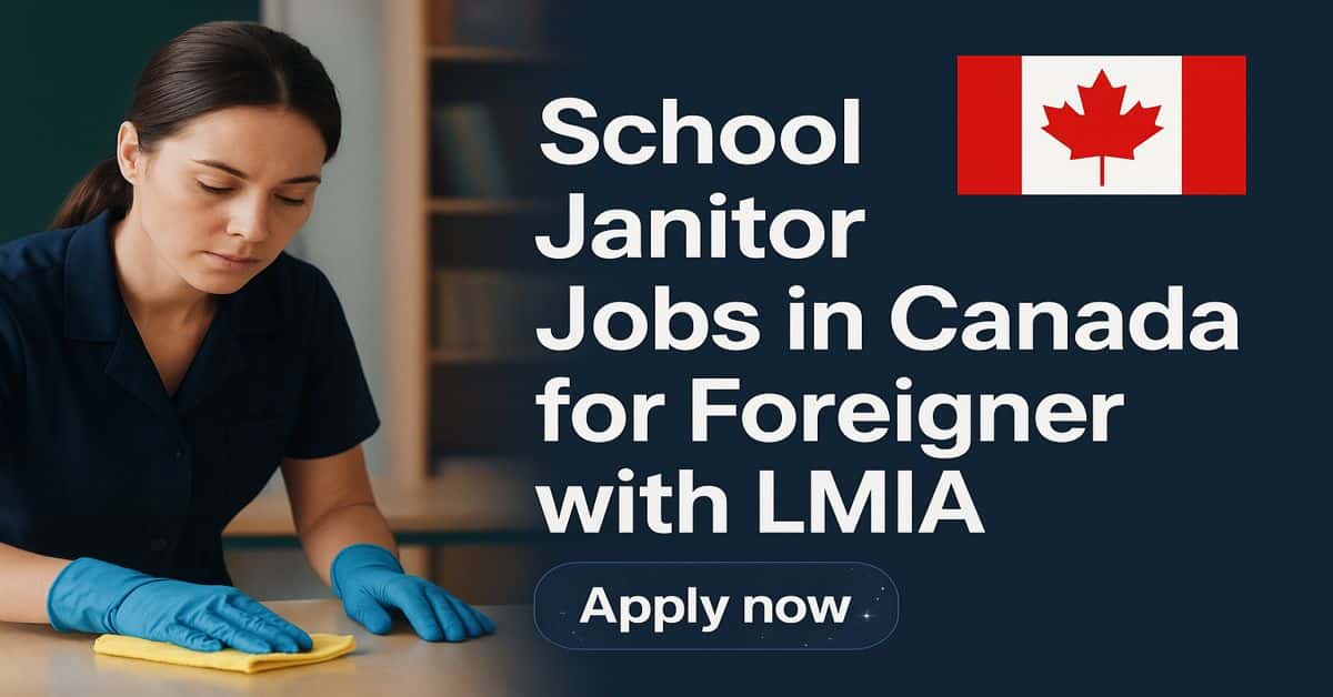 School Janitor Jobs in Canada for Foreigner with LMIA