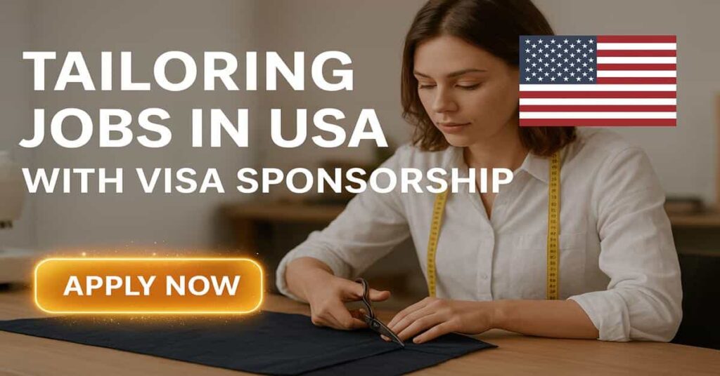 Tailoring Jobs in USA with Visa Sponsorship