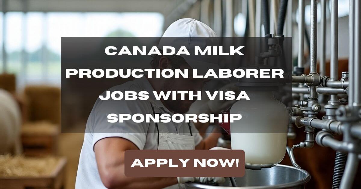 Canada Milk Production Laborer Jobs with Visa Sponsorship