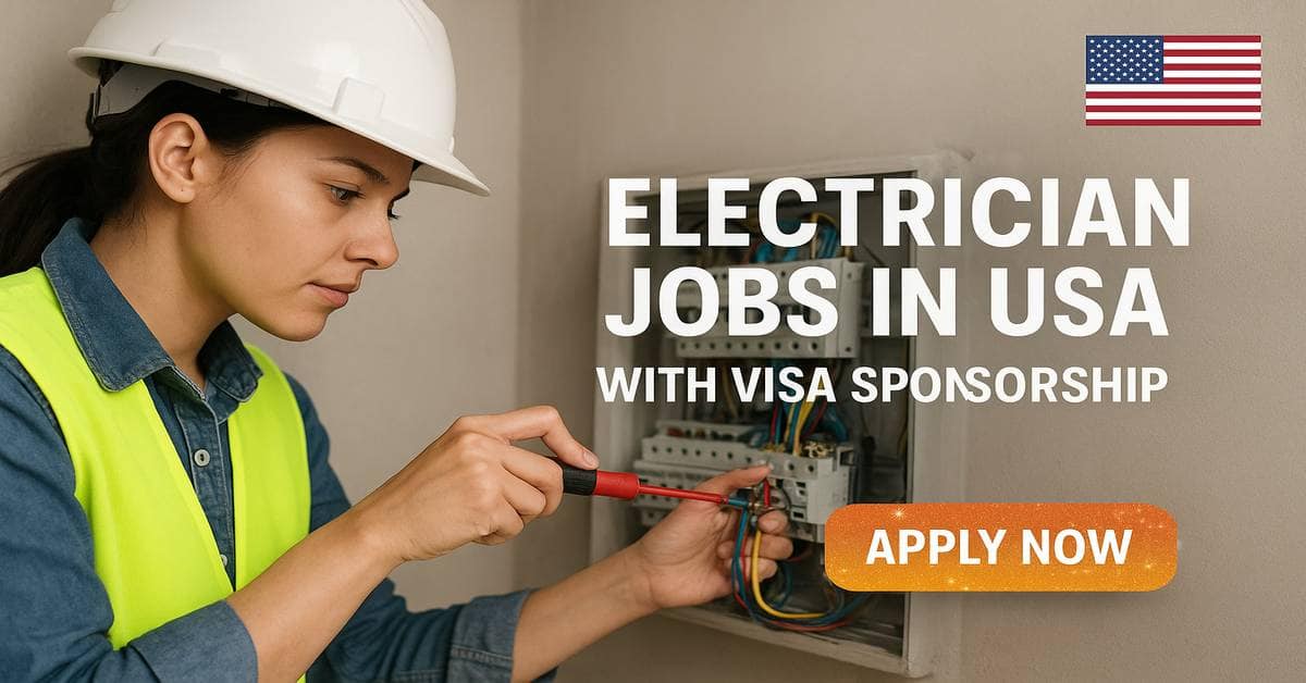Electrician Jobs in USA with Visa Sponsorship