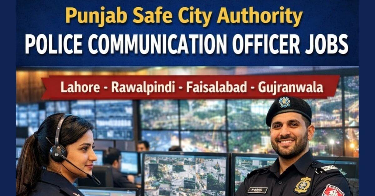 Punjab Safe City Authority Police Communication Officer Jobs
