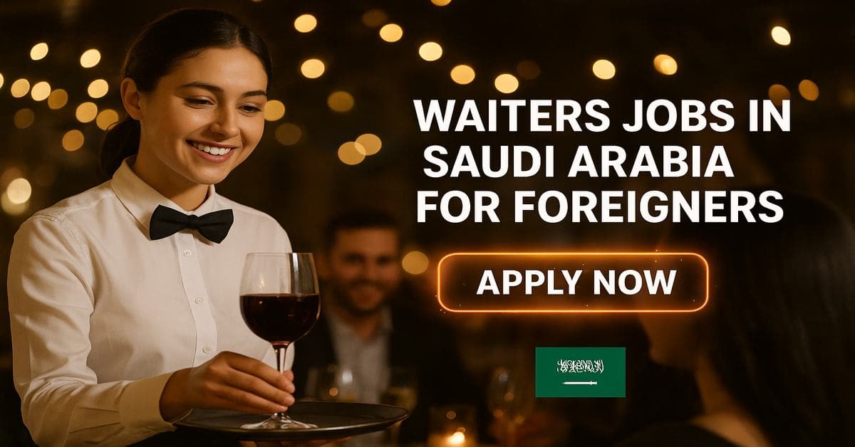 Waiter Jobs in Saudi Arabia for Foreigners