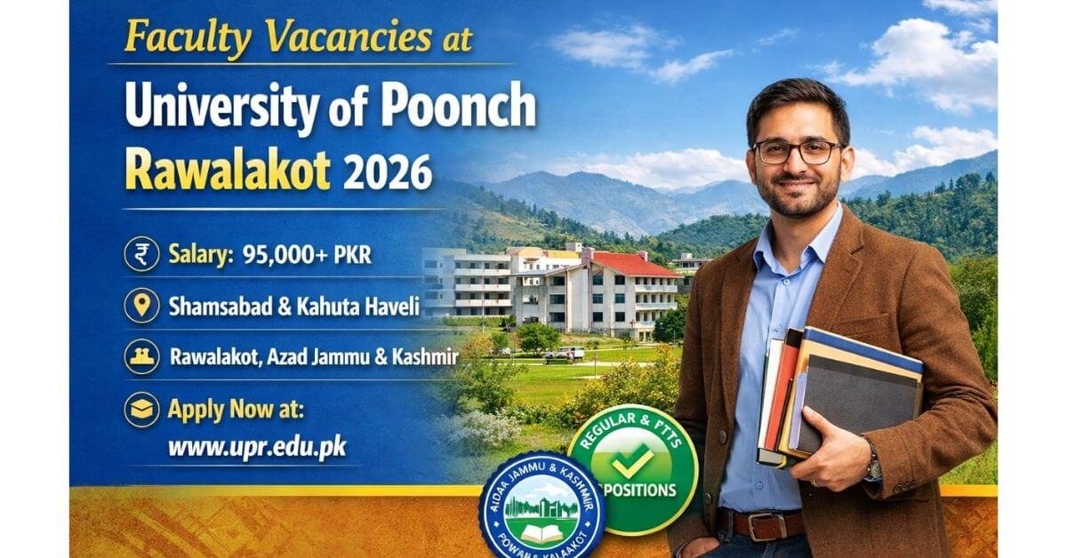 Faculty Vacancies at University of Poonch Rawalakot 2026