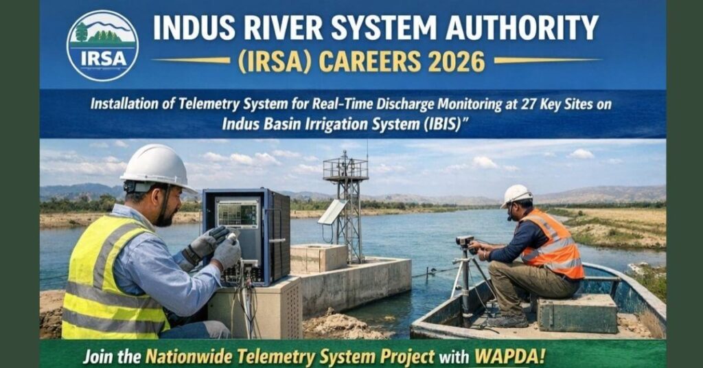 Indus River System Authority (IRSA) Careers 2026