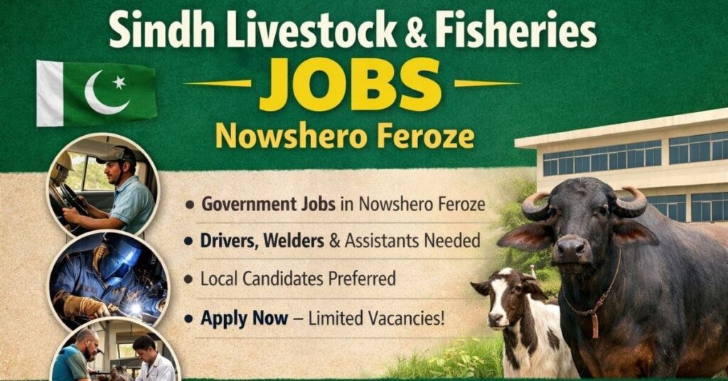 Sindh Livestock and Fisheries Jobs Nowshero Feroze