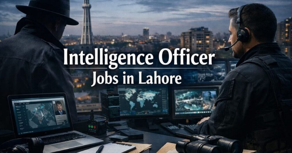 Intelligence Officer Jobs in Lahore