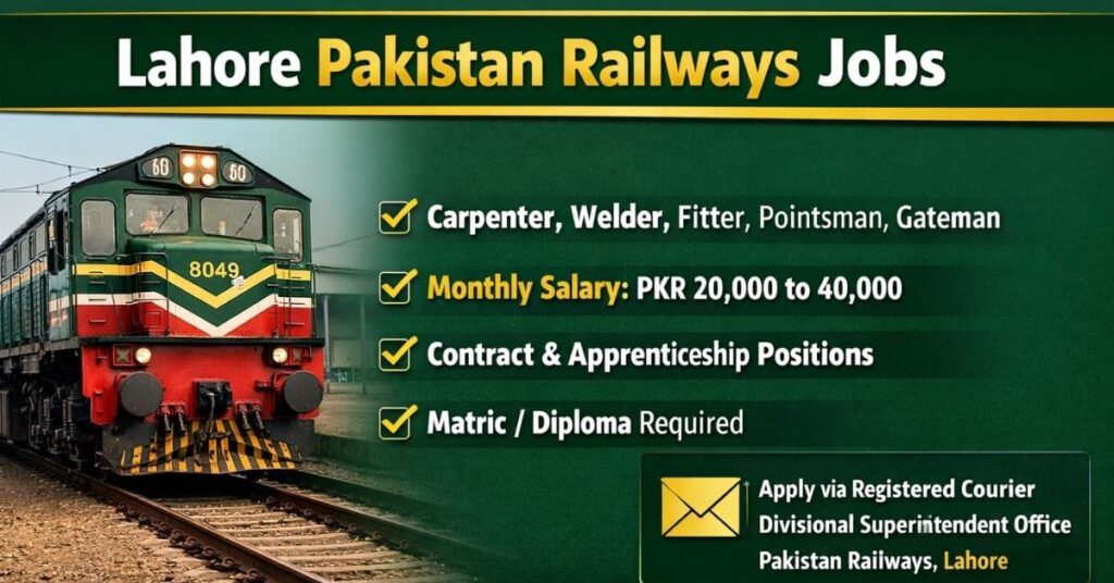 Lahore Pakistan Railways Jobs