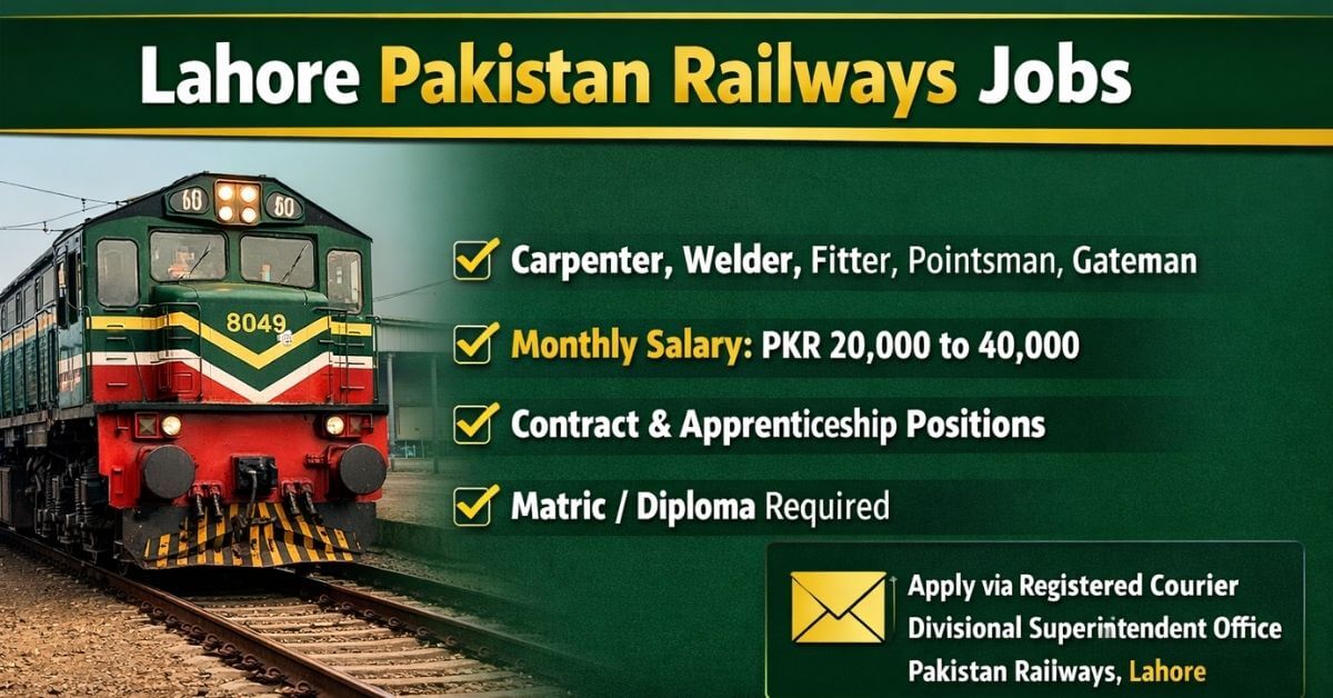 Lahore Pakistan Railways Jobs