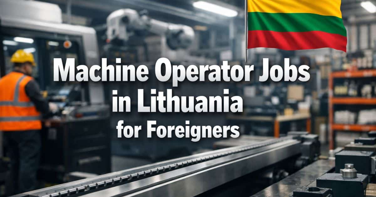 Machine Operator Jobs in Lithuania for Foreigners