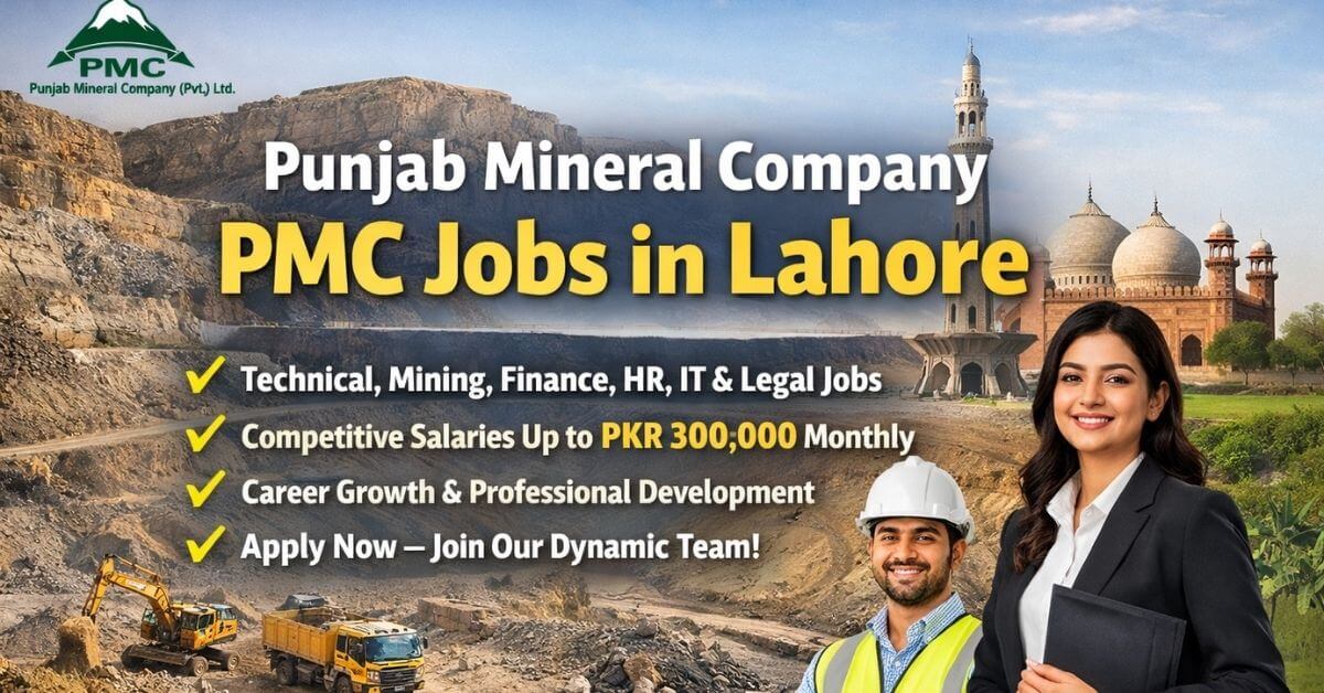 Punjab Mineral Company PMC Jobs in Lahore