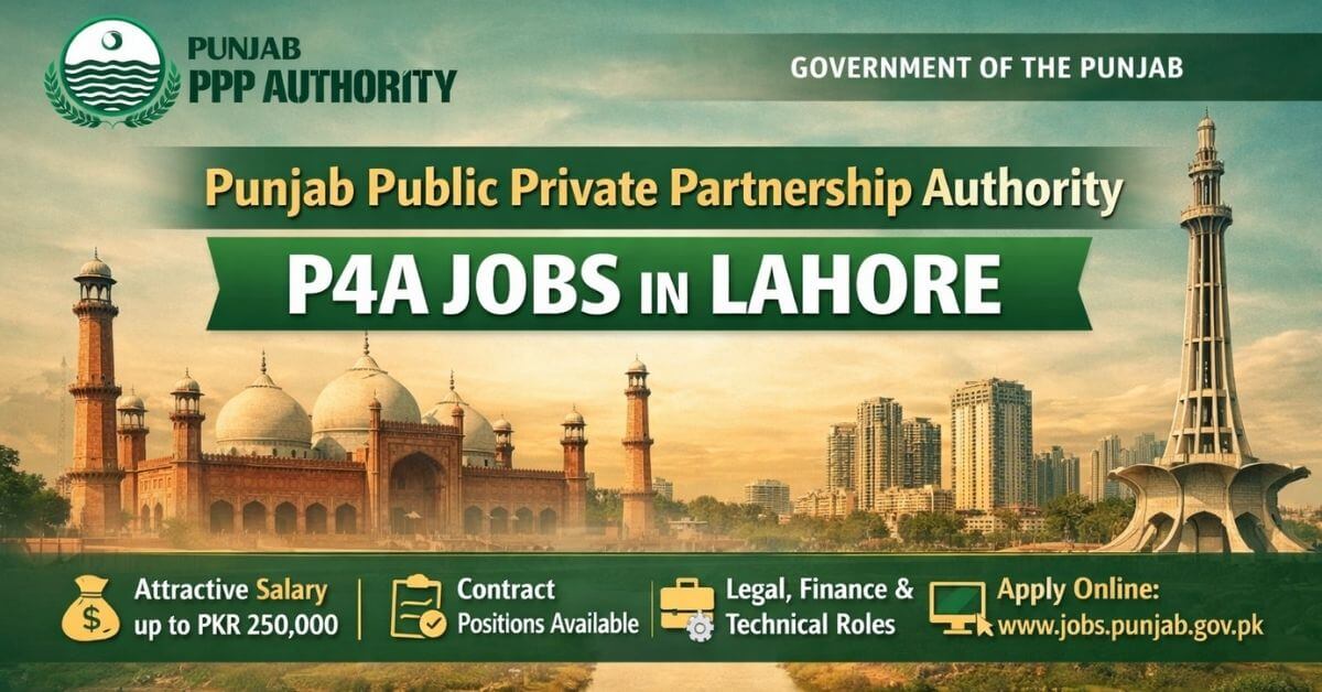 Punjab Public Private Partnership Authority P4A Jobs