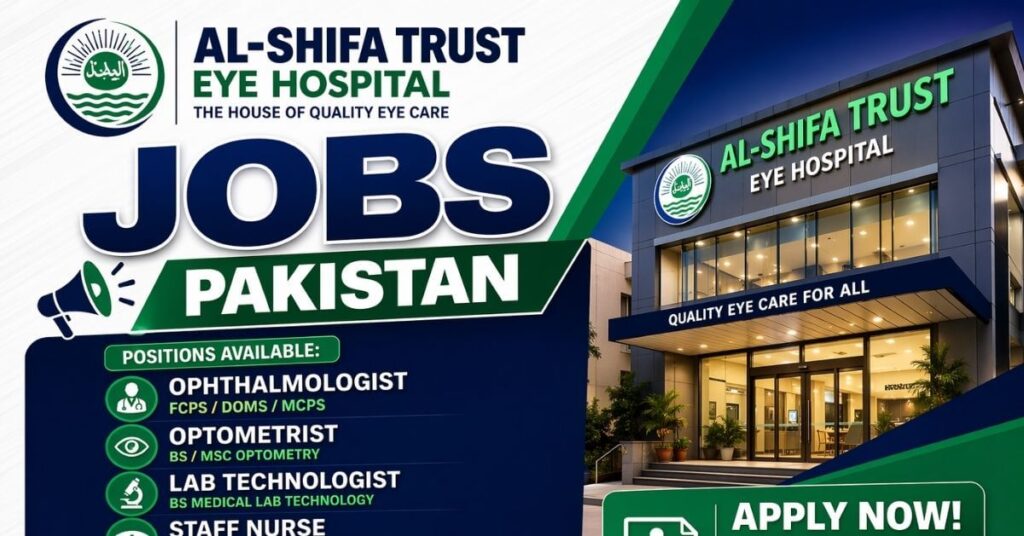 Al-Shifa Trust Eye Hospital Jobs Pakistan