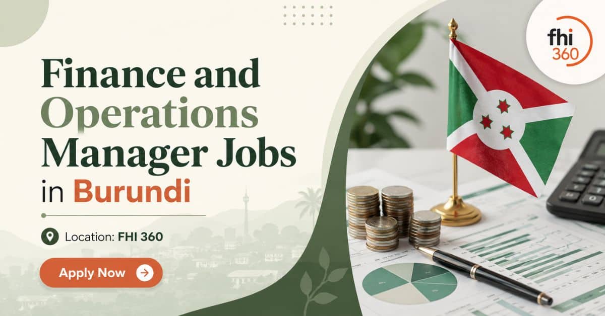 Finance and Operations Manager Jobs in Burundi