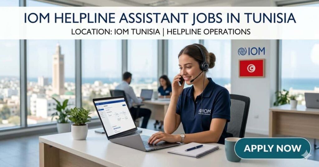 IOM Helpline Assistant Jobs in Tunisia